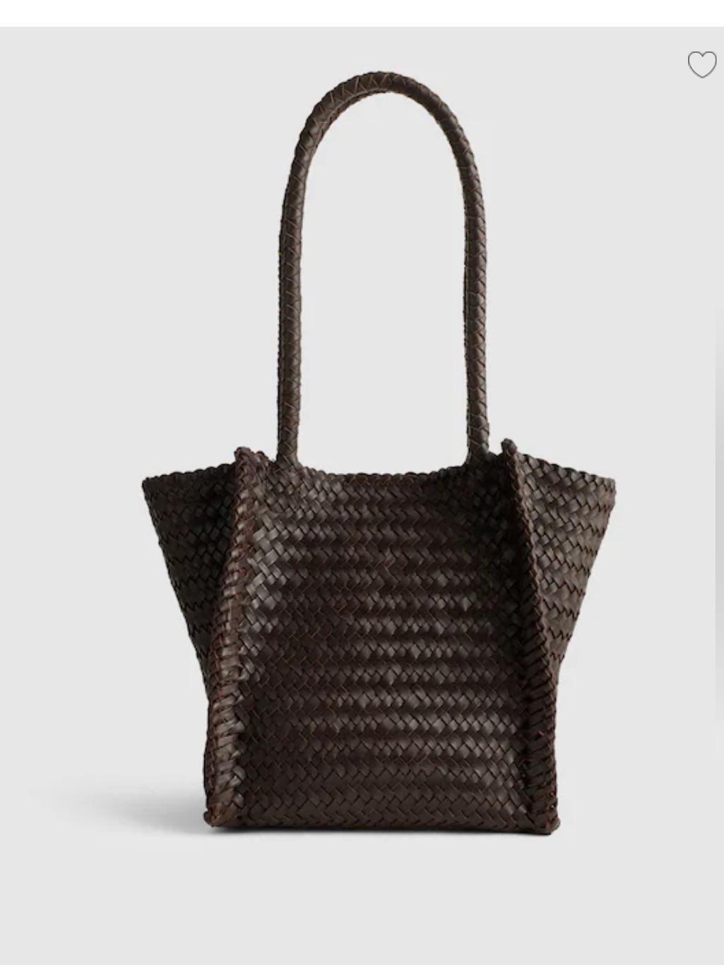 Nwt Madewell The Lexington Small Tote Woven Leather In Coffee Bean